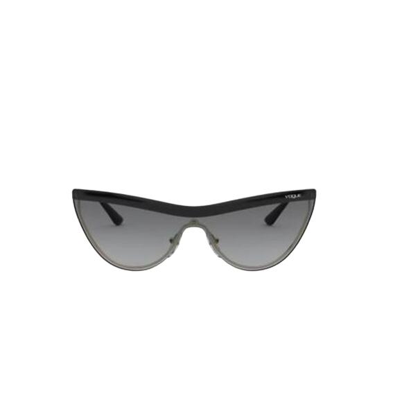 NEW Vogue Eyewear Black & Pale Gold Cat Eye Style Sunglasses with Case (VOXX021)